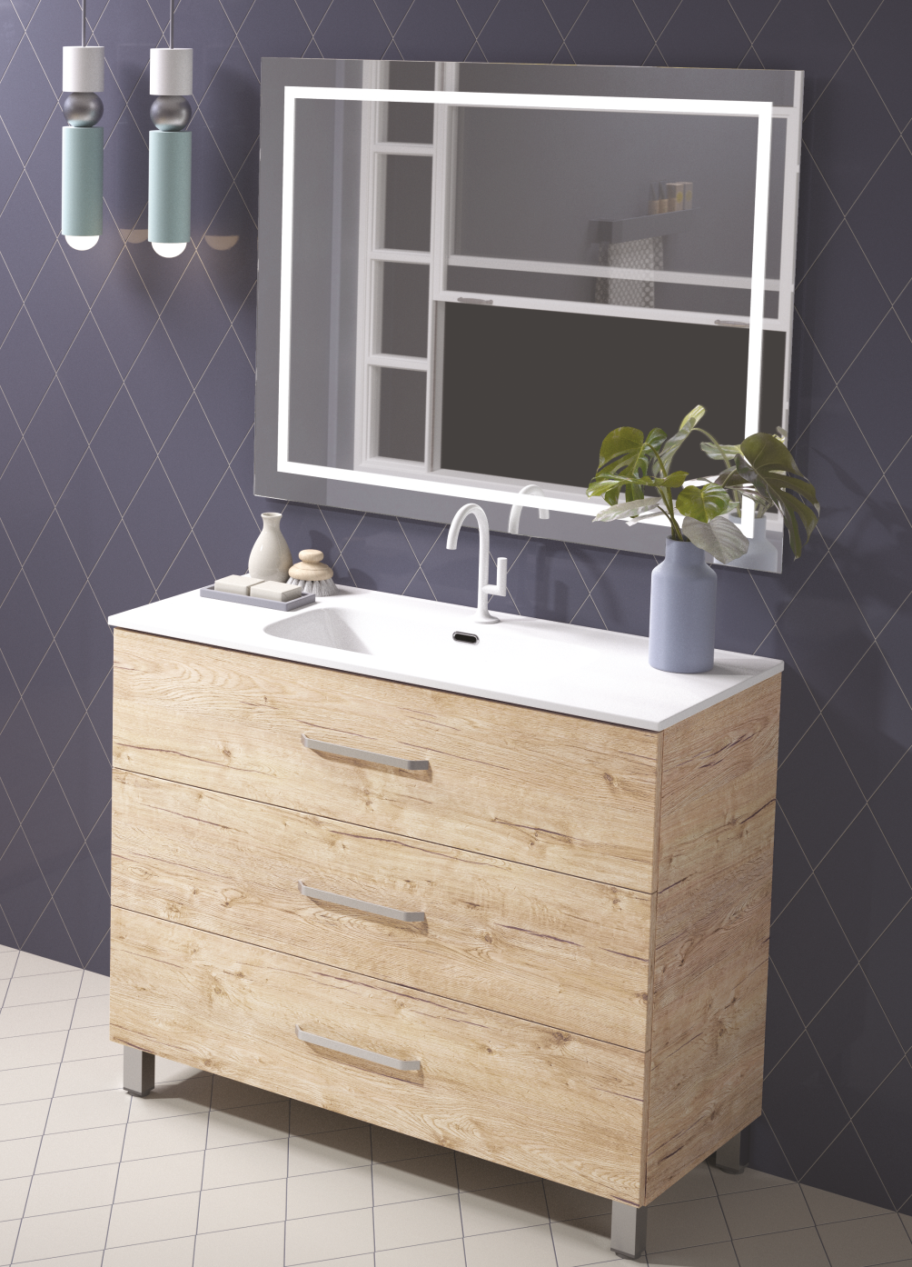 Inter Habitat Atelier - Menuiserie et Agencement Cambrai Nord France - Cantaing sur Escaut - Agencement Salle de bain sur mesure